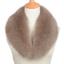Load image into Gallery viewer, Real Fox Fur Collar Scarf Women &amp; Men Spring Winter Warm Mocca Shawl
