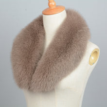 Load image into Gallery viewer, Real Fox Fur Collar Scarf Women &amp; Men Spring Winter Warm Mocca Shawl