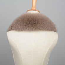 Load image into Gallery viewer, Real Fox Fur Collar Scarf Women &amp; Men Spring Winter Warm Mocca Shawl