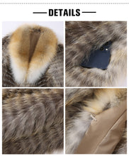 Load image into Gallery viewer, Women&#39;s Real Fox Fur Knitted Coat with Big Collar