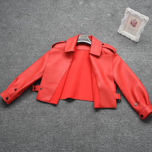 Lady Real Sheepskin Leather Jackets Genuine Leather Coat Red Jackets