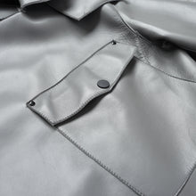 Load image into Gallery viewer, Women&#39;s Genuine Leather Jacket Real Leather Coat Sheepskin Leather Light Grey