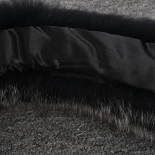Load image into Gallery viewer, Real Fox Fur Women Fashion Collar Black Frosted Neckwear