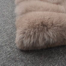 Load image into Gallery viewer, Real Fox Fur Gilet Women Winter Genuine Soft Natural Fur Long 5 Rows Mocca Vest