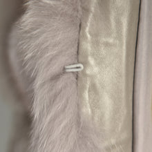 Load image into Gallery viewer, Real Fox Fur Gilet With Belt Winter Thick Warm Fur Genuine Fur Light Grey Vest
