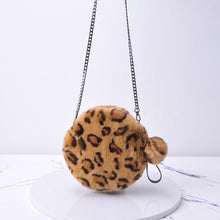 Load image into Gallery viewer, Women&#39;s Leopard Rex Rabbit Fur Bag Shoulder Messenger Bag Chain Handbag Cute Crossbody Fashion Bags 2022 New 8800