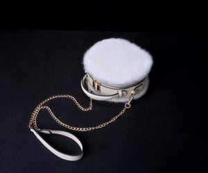 2022 New Style Women's Fashion Shoulder Bag Genuine Leather Mink Hand Bag Lady Messenger Bag 7960