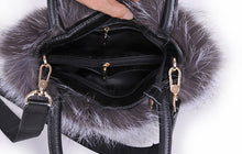 Load image into Gallery viewer, 2022 New Women&#39;s Fashion Fox Fur Handbag Fluffy Messenger Bag Ladies Winter Shoulder Bag Large Capacity Tote 8813