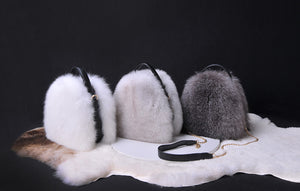 2022 New High Quality Women‘s Real Fox Fur Crossbody Bag Fashion Shoulder Bag Lady Messenger Bag 7998