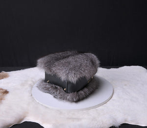 2022 New High Quality Women‘s Real Fox Fur Crossbody Bag Fashion Shoulder Bag Lady Messenger Bag 7998