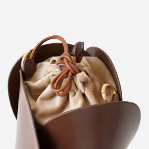 Lady Designer Style Bucket Bags 2022 New Handbags Luxury Real Leather Shoulder Bag For Women Floral Handle 4410