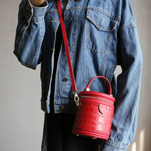 Load image into Gallery viewer, 2022 Lady Fashion Bags Bucket Handbags Genuine Cow Leather Cross Shoulder Bags Tote 4411
