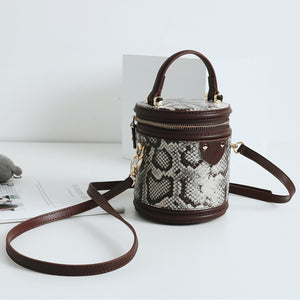2022 Lady Fashion Bags Bucket Handbags Genuine Cow Leather Cross Shoulder Bags Tote 4411