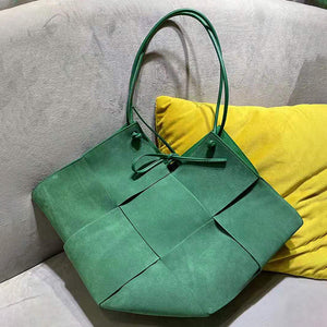 Lady Stylish Leather Bags 2022 New Women Cow Nubuck Leather Large Capacity Tote Shoulder Bags 4354