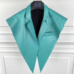 2022 New Spring Autumn Genuine Sheepskin Leather Shawls Women's Real Leather Jacket S3876