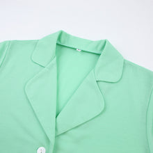Load image into Gallery viewer, Women Pajamas Set 2 Piece Full Sleeve Trouser Nightwear Cozy Green Pajamas