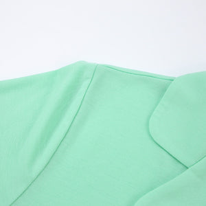 Women Pajamas Set 2 Piece Full Sleeve Trouser Nightwear Cozy Green Pajamas