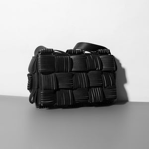 2022 New Genuine Leather Knitted Bags Lady Trend Cow Leather Handbags Women Shoulder Bags 4359
