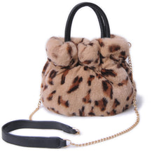Load image into Gallery viewer, 2022 New Lady Real Rex Rabbit Fur Handbag Bag Luxury Soft Fur Messenger Bag Large Capacity Totes Warm Shoulder Bag 7954