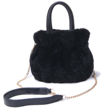 Load image into Gallery viewer, 2022 New Lady Real Rex Rabbit Fur Handbag Bag Luxury Soft Fur Messenger Bag Large Capacity Totes Warm Shoulder Bag 7954