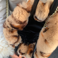 Load image into Gallery viewer, 2022 New Lady Real Rex Rabbit Fur Handbag Bag Luxury Soft Fur Messenger Bag Large Capacity Totes Warm Shoulder Bag 7954