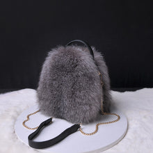 Load image into Gallery viewer, 2022 New High Quality Women‘s Real Fox Fur Crossbody Bag Fashion Shoulder Bag Lady Messenger Bag 7998