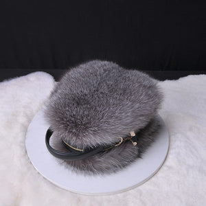 2022 New High Quality Women‘s Real Fox Fur Crossbody Bag Fashion Shoulder Bag Lady Messenger Bag 7998