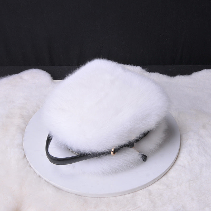 2022 New High Quality Women‘s Real Fox Fur Crossbody Bag Fashion Shoulder Bag Lady Messenger Bag 7998