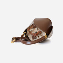Load image into Gallery viewer, Lady Designer Style Bucket Bags 2022 New Handbags Luxury Real Leather Shoulder Bag For Women Floral Handle 4410