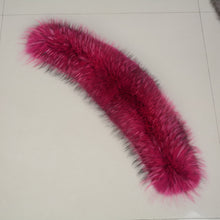 Load image into Gallery viewer, Women &amp; Men Big Real Raccoon Fur Collar Luxury Rose Hood Trim