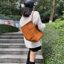 Load image into Gallery viewer, Lady Stylish Leather Bags 2022 New Women Cow Nubuck Leather Large Capacity Tote Shoulder Bags 4354
