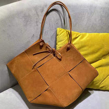 Load image into Gallery viewer, Lady Stylish Leather Bags 2022 New Women Cow Nubuck Leather Large Capacity Tote Shoulder Bags 4354