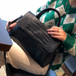 Lady Large Capacity Messenger Bag Leather Handbag Embossing Printed Shoulder Bags Women Tote 4364
