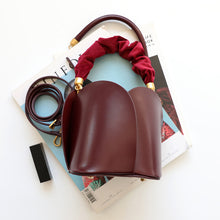 Load image into Gallery viewer, Lady Designer Style Bucket Bags 2022 New Handbags Luxury Real Leather Shoulder Bag For Women Floral Handle 4410