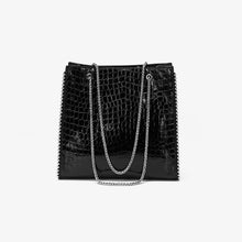 Load image into Gallery viewer, Women New Arrivals Genuine Cow Leather Bags Lady Luxury Handbags Fashion Shoulder Bags Silver Color Tote 4376
