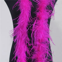 Load image into Gallery viewer, 2m Ostrich Feather Fur Trim Strips Strap Scarf Coats Collar Decorative Accessories
