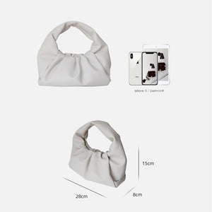 2022 Spring Autumn Women's Real Leather Handbags Designer Bags Genuine Leather Underarm Bag Folds Luxury 4360