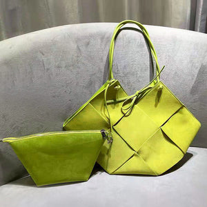 Lady Stylish Leather Bags 2022 New Women Cow Nubuck Leather Large Capacity Tote Shoulder Bags 4354