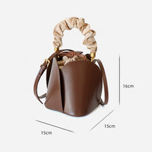 Load image into Gallery viewer, Lady Designer Style Bucket Bags 2022 New Handbags Luxury Real Leather Shoulder Bag For Women Floral Handle 4410