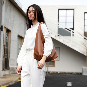 Women Big Capacity Leather Bags Fashion Handbags Totes Lady Genuine Leather Underarm Bags 4401