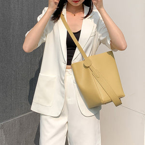 Lady 2022 New Style Leather Bags Women Fashion Large Capacity Tote Shoulder Bag Handbags 4382