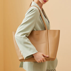 2022 Spring New Arrivals Women Large Capacity Tote Bags Lady Luxury Real Leather Hand Bags Shoulder Bags 4367