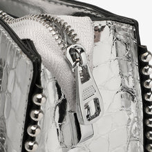 Load image into Gallery viewer, Women New Arrivals Genuine Cow Leather Bags Lady Luxury Handbags Fashion Shoulder Bags Silver Color Tote 4376