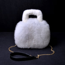 Load image into Gallery viewer, Women&#39;s Full Pelt Fur Bags Fox Fur Fashion Handbags Lady Casual Totes Mink Luxury Street Shoulder Bags 7968