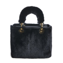 Load image into Gallery viewer, Women&#39;s Luxury Real Mink Fur Hand Bags Fashion Style Lady Tote Lovely Natural Fur Handbag 8919