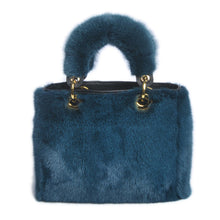 Load image into Gallery viewer, Women&#39;s Luxury Real Mink Fur Hand Bags Fashion Style Lady Tote Lovely Natural Fur Handbag 8919