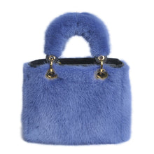 Load image into Gallery viewer, Women&#39;s Luxury Real Mink Fur Hand Bags Fashion Style Lady Tote Lovely Natural Fur Handbag 8919