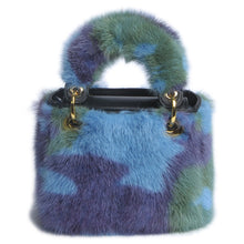 Load image into Gallery viewer, Women&#39;s Luxury Real Mink Fur Hand Bags Fashion Style Lady Tote Lovely Natural Fur Handbag 8919