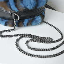 Load image into Gallery viewer, Women&#39;s Real Rex Rabbit Fur Handbags Fashion Mini Crossbody Bag Cute Plush Leopard Purse 2022 New Arrivals 8831