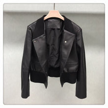 Load image into Gallery viewer, Real Leather Jackets 2022 New Styles Women Leather Coat Blazer Black Spring Autumn Lady Clothes FG3952